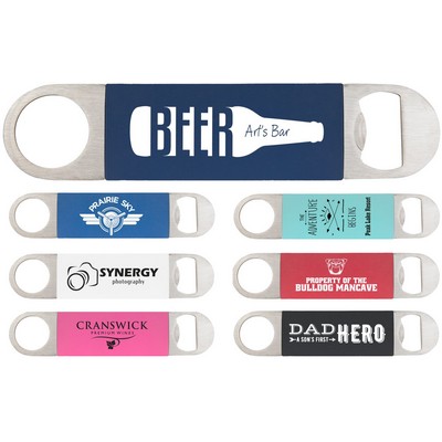 1 1/2" x 7" Bottle Opener with Silicone Grip