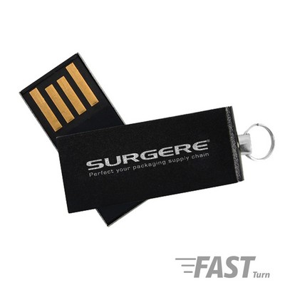 Willowbrook Black Aluminum Swivel USB-128MB