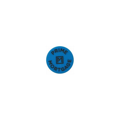 Dime Sized Colored Golf Ball Marker w/1 Color Imprint (11/16")