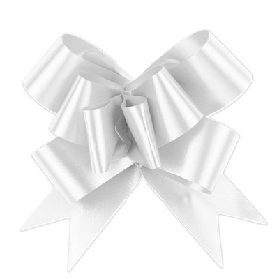 Splendorette Bow Magic Pull Bow, 4'', White