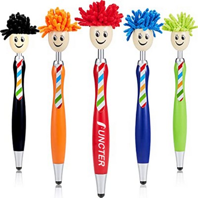 Mop Head Pen Screen Cleaner Stylus Pen for Kids and Adults