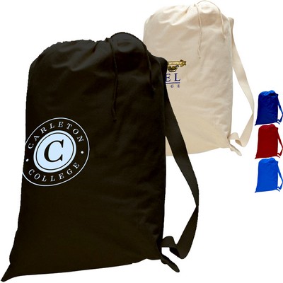 Cotton Canvas Drawstring Bag USA Decorated