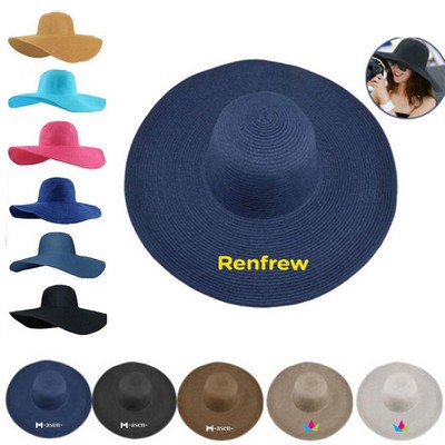 Summer Wide Brim Straw Sun Hat