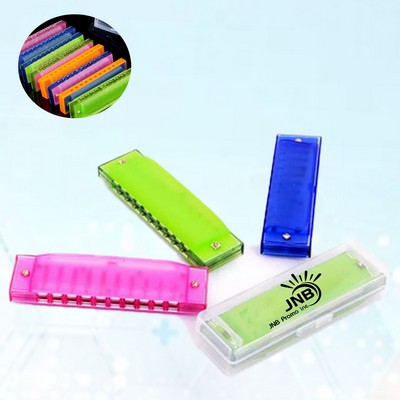 Translucent Harmonica for Kids with 10 Clear Holes
