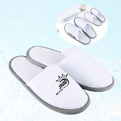 EVA Slippers with Coral Fleece Lining for Hotels