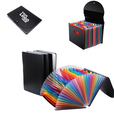13 Pockets Expanding File Folder With Blank Labels