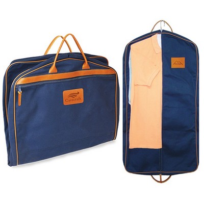 Garment Bag w/Leather Trim (600D Polyester)