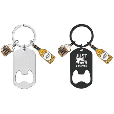 Bottle Opener Keychain Flat Beer Opener