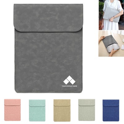 14" Faux Leather Laptop Sleeve