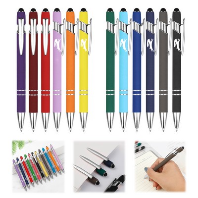 2-In-1 Stylus Retractable Ballpoint Pen