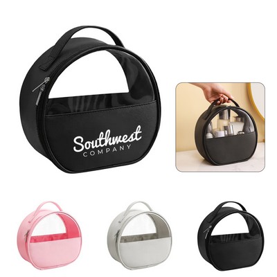 Pu Clear Travel Makeup Bag