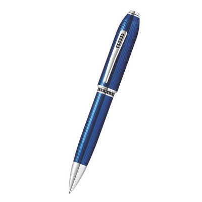 Peerless 125 Translucent Quartz Blue Lacquer with Platinum-plated Appointments Ballpoint Pen