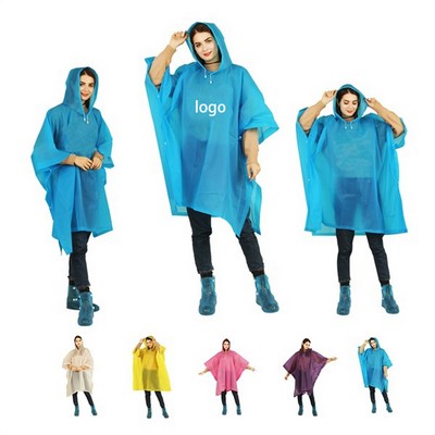 Portable Eva Raincoats Ponchos For Adults