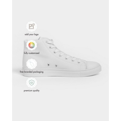 Men's All-Over Print Hightop Canvas Shoe