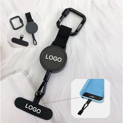 Retractable Badge Holder Reel with Phone Case Gasket Lanyard