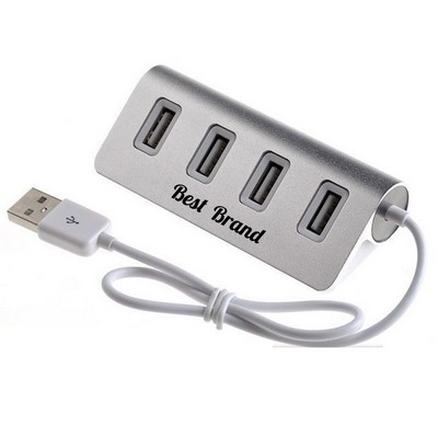 4 Port Aluminum Usb Hub For Simultaneous Device Connections