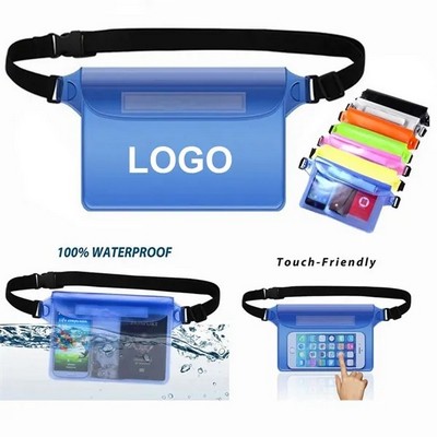 Waterproof Touchscreen Phone Pouch With Waist Belt