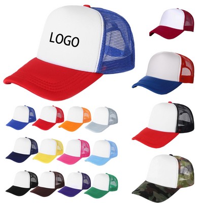 Sponge Net Baseball Hat Truck Driver Hat