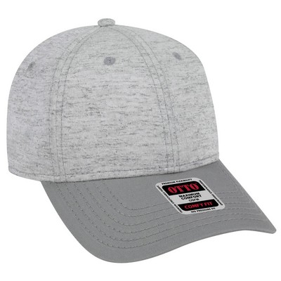 OTTO 6 Panel Rayon Blend Jersey Knit Cotton Twill Low Profile Baseball Cap