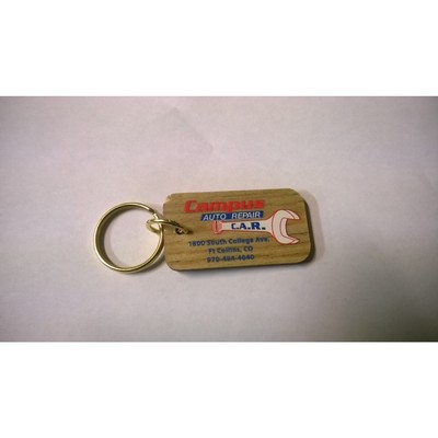 2" x 3" - Hardwood Keychains