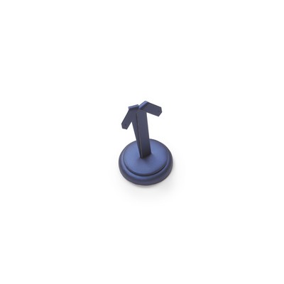 Navy Blue Leatherette Earring Stand