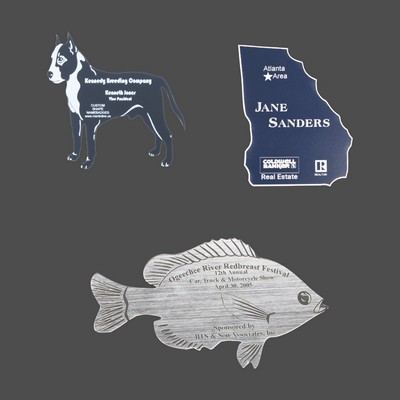 Custom Shaped Engraved Plastic Name badge