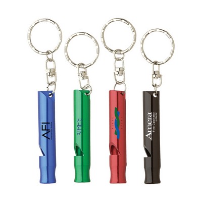 Aluminum Whistle Keyring