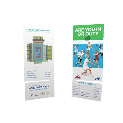 3.5" x 8.5" - Perforated Tear Off Postcards - Full Color 2 Sided - UV 2