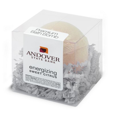 Premium Bath Bombs, Single Pack Box - Energizing Sweet Citrus