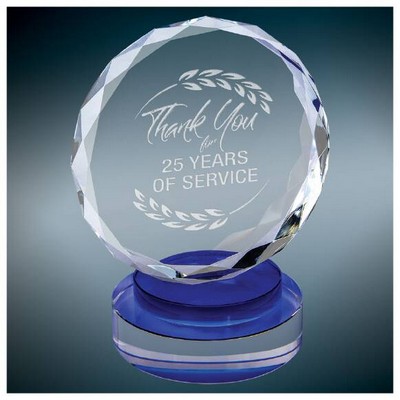 Kent Circle Crystal Award, 5"H