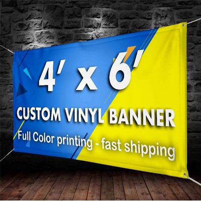 10 Oz 4'x6' vinyl banner