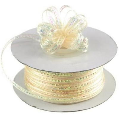 25 Yards ¼" Side Pull Ribbon Shimmer Bows
