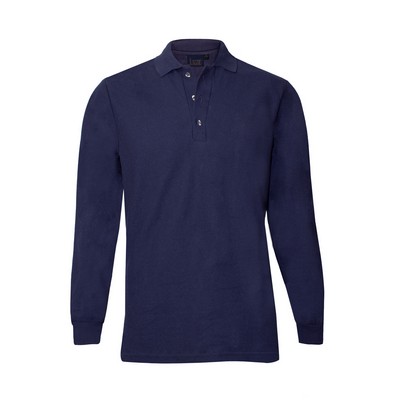LAZZAR Men's Long Sleeves Polo Shirt