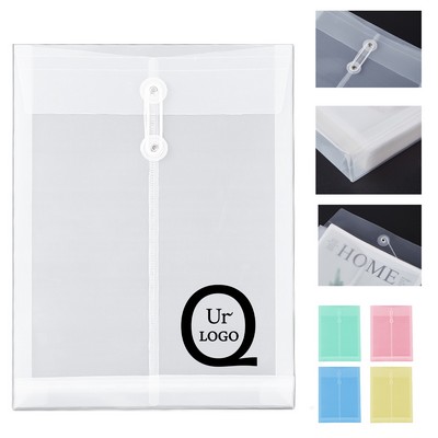 A4 Transparent Rope File Folder
