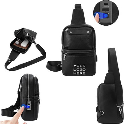 Fingerprint Unlocking Smart Shoulder Bag