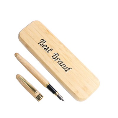 Custom Bamboo Box Pen Gift Set