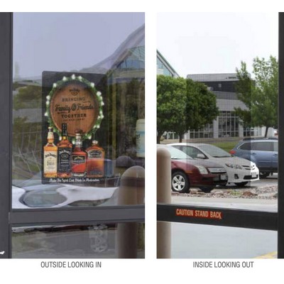 Vinyl Window Perf - 24"w x 48"h - Custom Print - 70/30% Perf