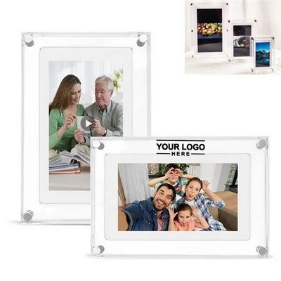 7 Inch Acrylic Digital Photo Frame With Battery