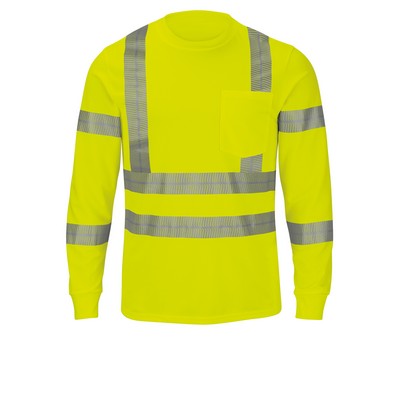 Red Kap Hi-Visibility - Unisex Long Sleeve Hi-Visibility T-Shirt, Type R Class 3