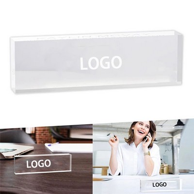 Acrylic Desktop Position Display Nameplate