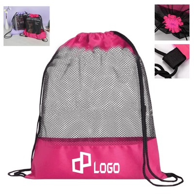 13.39X16.93 Inch Terylene Drawstring Backpack