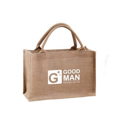 Three-Dimensional Linen Tote Bag(12.6"Wx8.7 "Hx5.5 "T)
