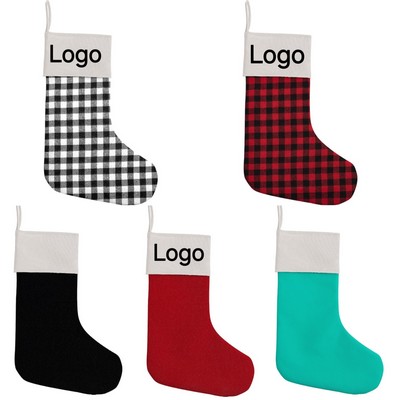 Plaid Christmas Stockings