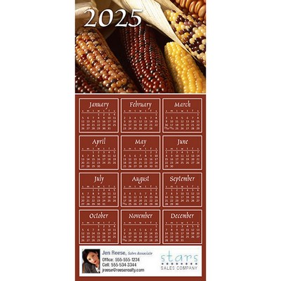 Full Color Z-Fold Calendar Greeting Cards w/Imprinted Envelopes (15"x7")