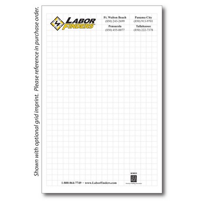 8 3/8" x 5 3/8" 25-Sheet Notepad