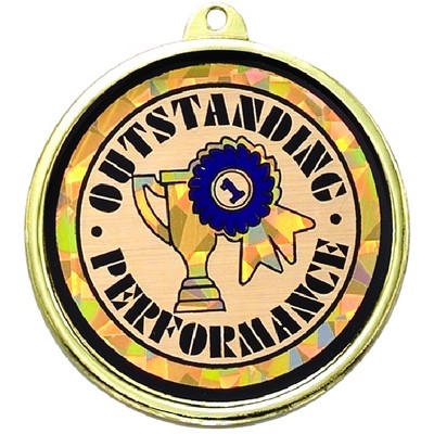 2 ¼" TM Series Academic Medal w/Outstanding Performance Mylar Insert