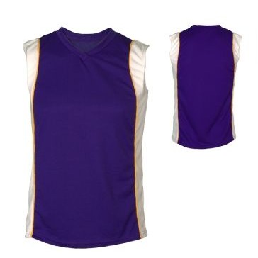 Adult Cool Mesh Polyester Multi Sport Jersey Shirt w/ Contrast Panel & Piping