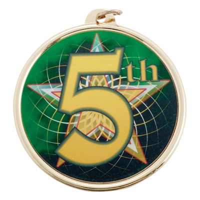 2 ¼" TM Series Sports Medal w/5th Place Mylar Insert