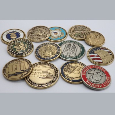 Die Struck Solid Brass Coin (1.25"x0.102")