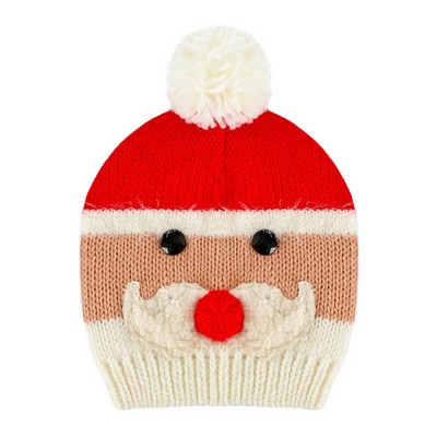 Santa Claus Pom Knitted Hat for Kid